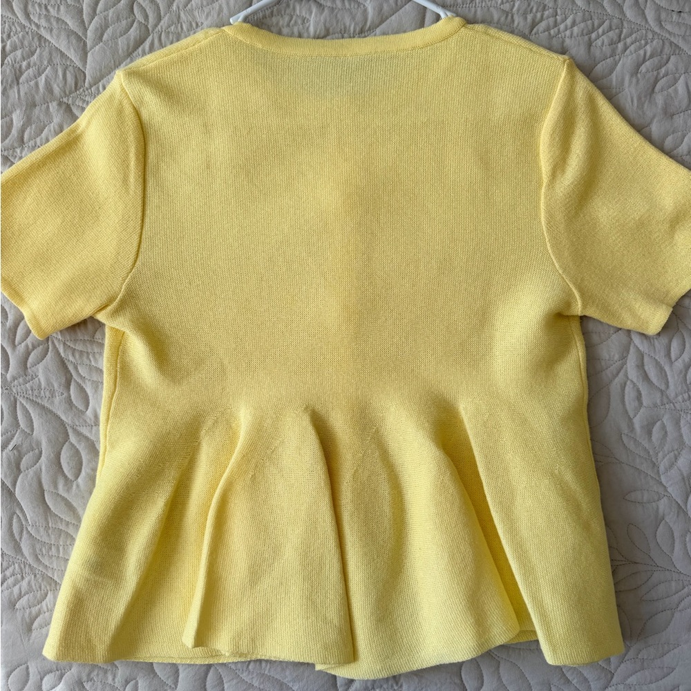 Zara Pale Yellow Lightweight top - Picture 6 of 9